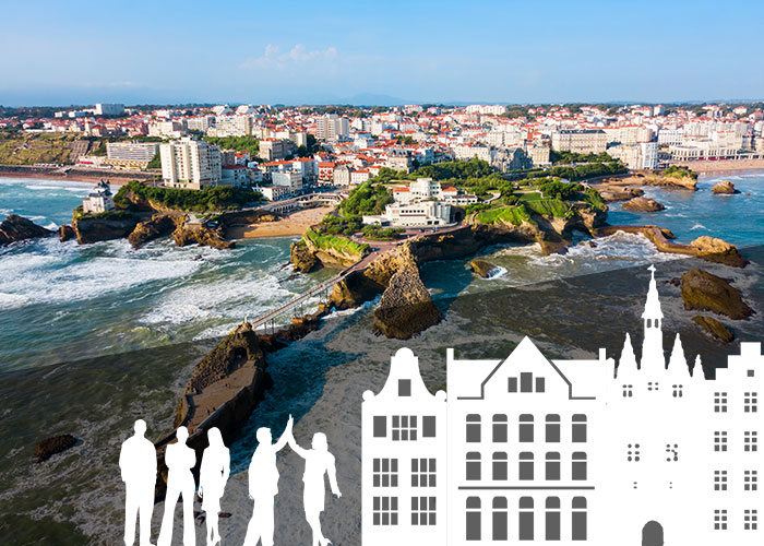 Activité insolite et originale à Biarritz - Rallye urbain, jeu de piste, chasse au trésor, rallye photo pour EVG, EVJF, anniversaire team building sortie scolaire & intégration grande école